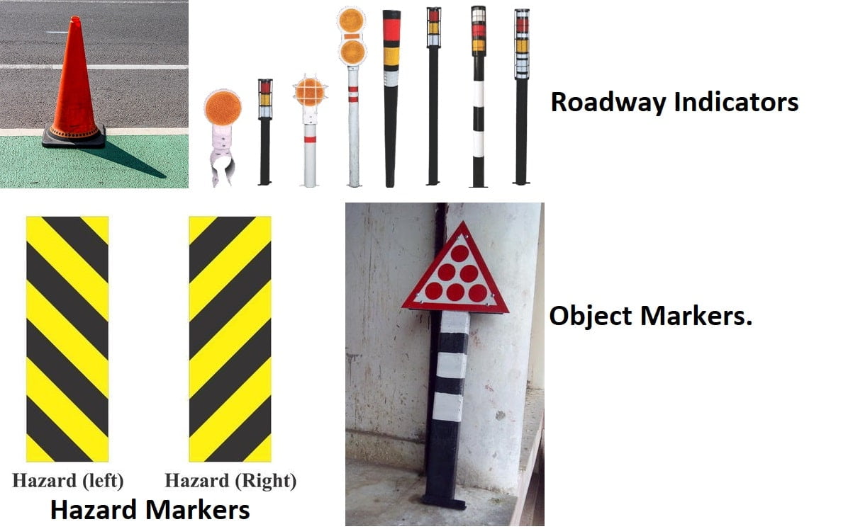 Road Delineators Roadway Indicators hazard Object Markers.-min
