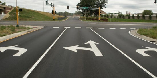 linemarking aid in traffic control