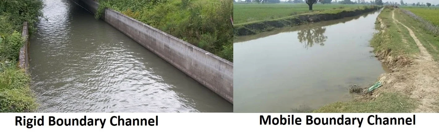 rigid and Mobile Boundary Channel-