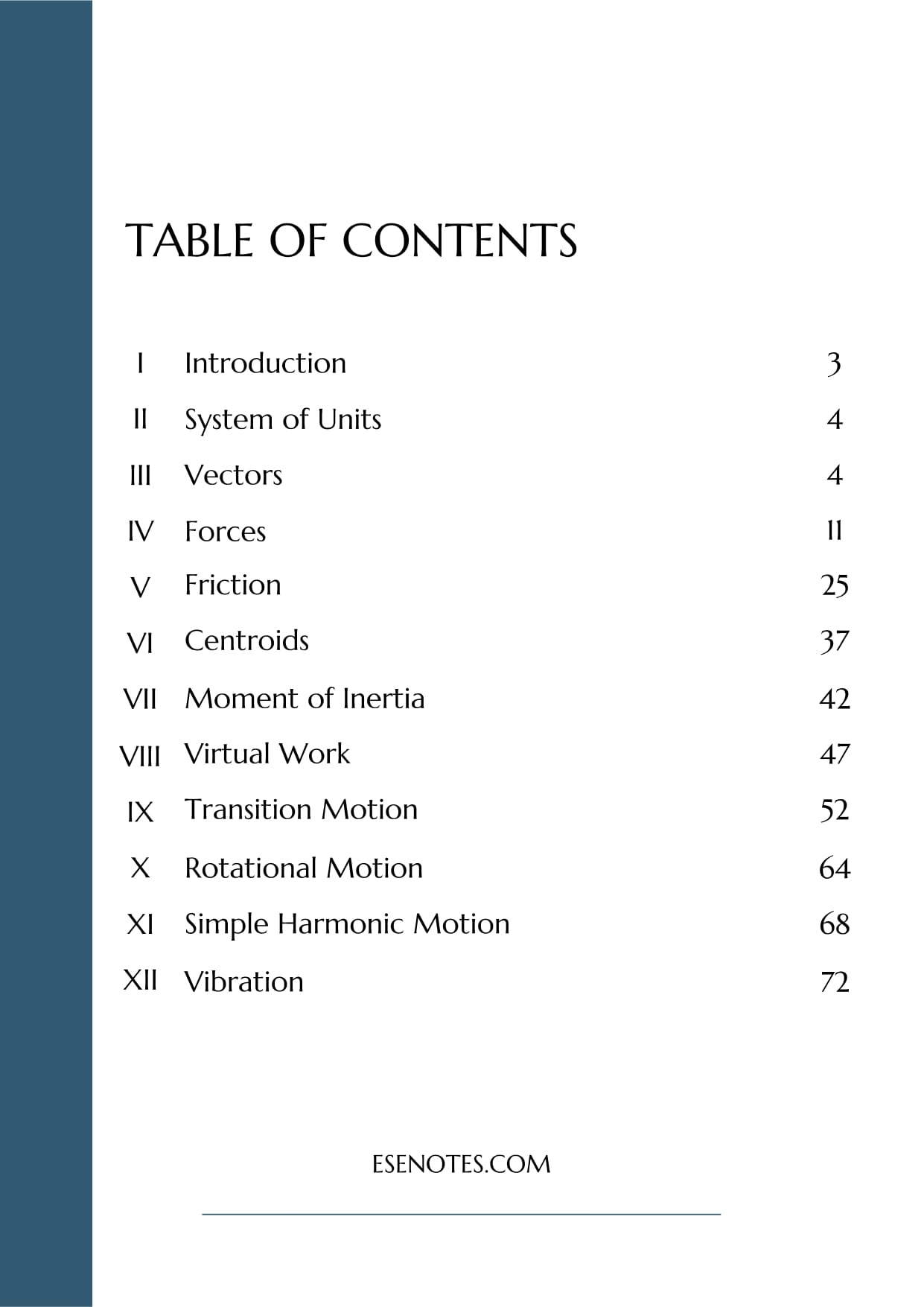 Engineering Mechanics Notes