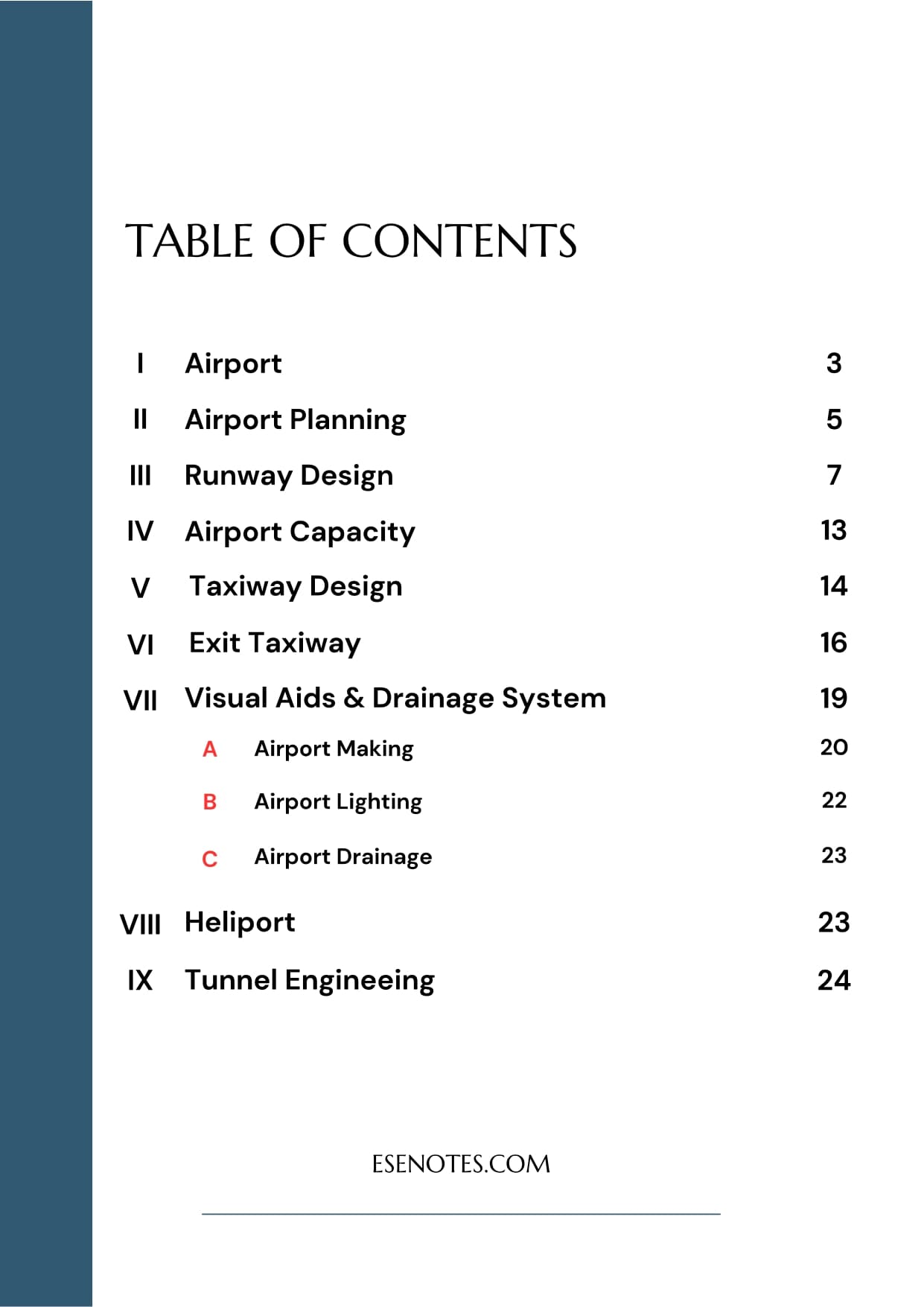 Airport Engineering Notes PDF