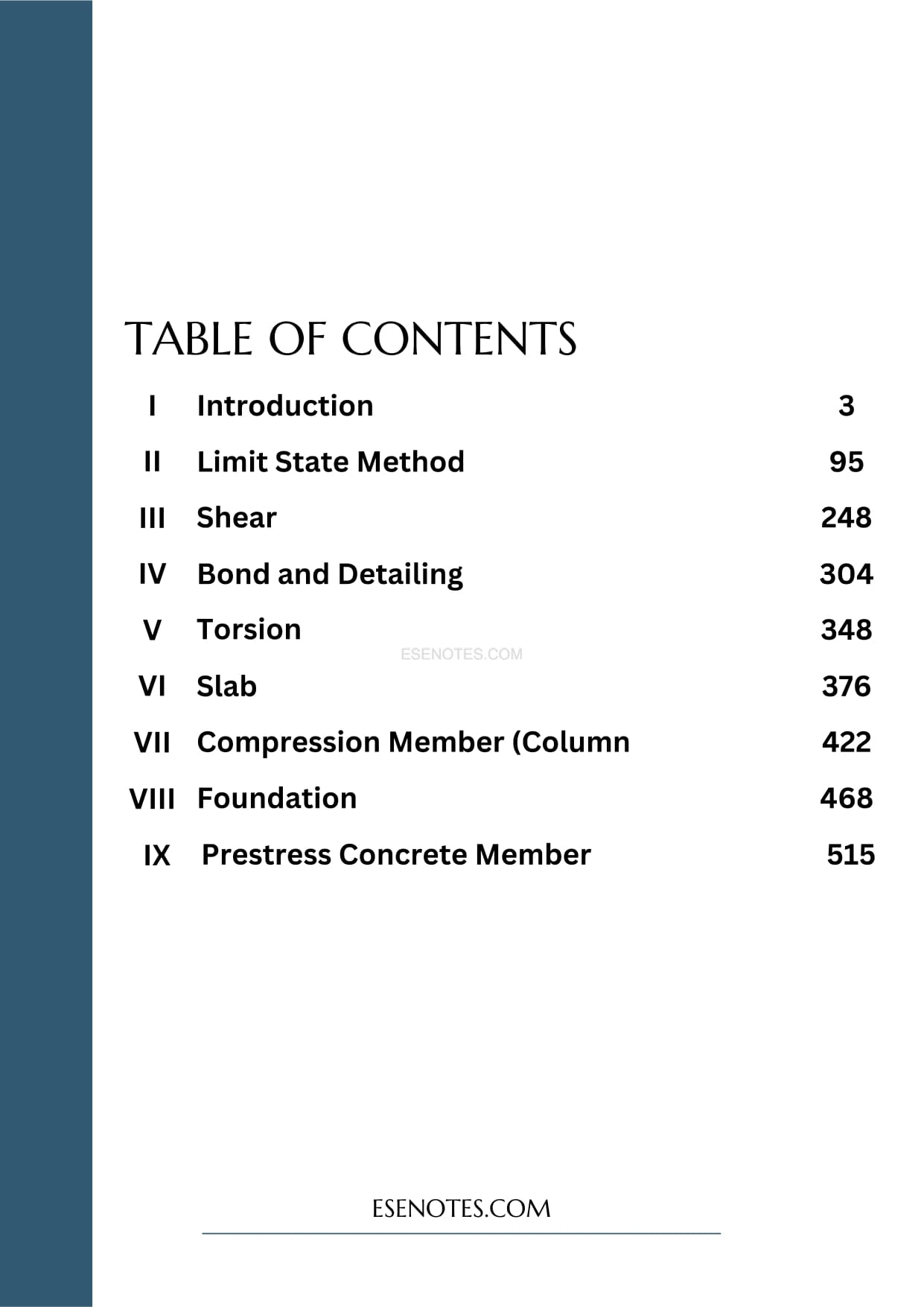 Reinforced Cement Concrete Notes