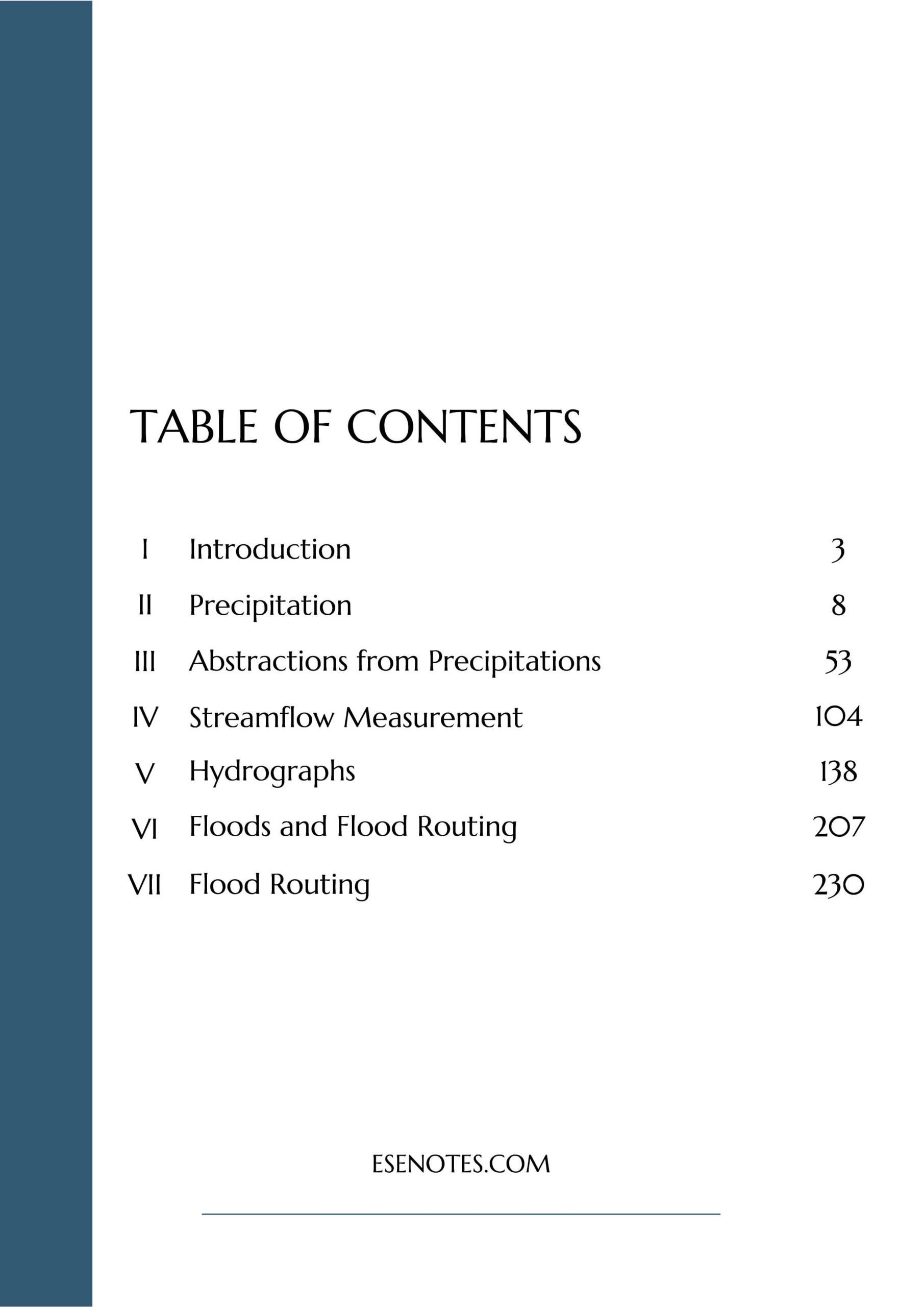 Engineering Hydrology Notes