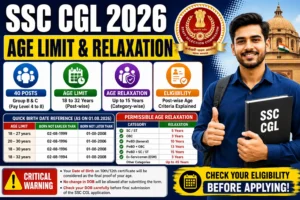 SSC CGL Age Limit 2026 Post Wise & Age Relaxation
