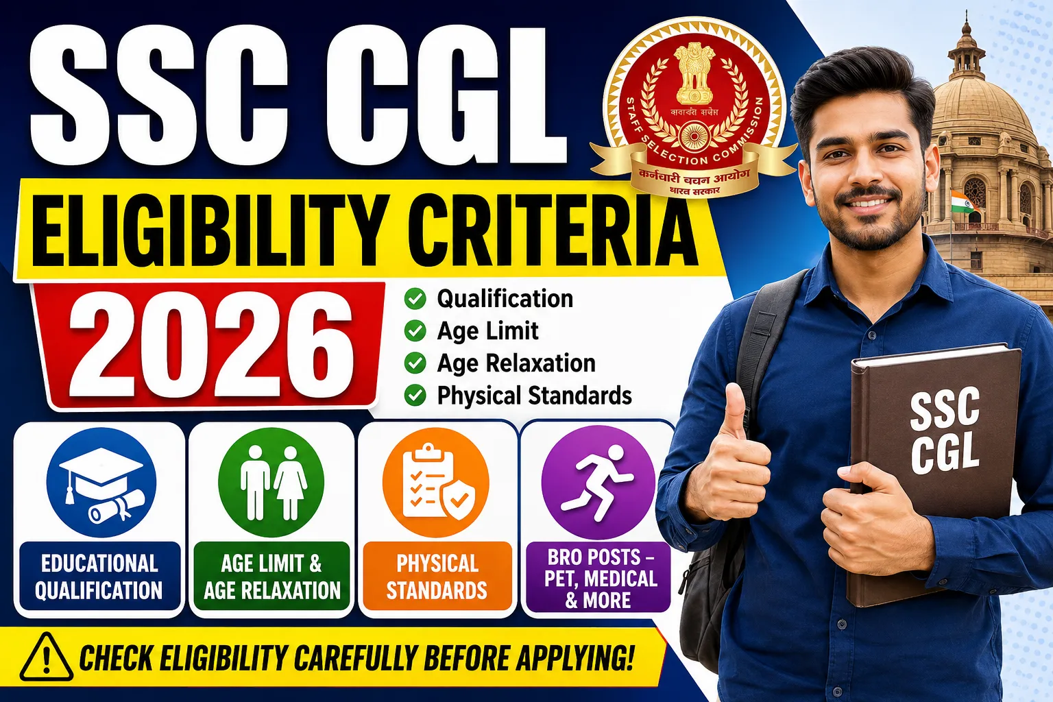SSC CGL Eligibility Criteria