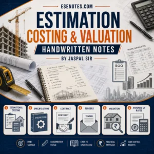 Estimation Costing and Valuation