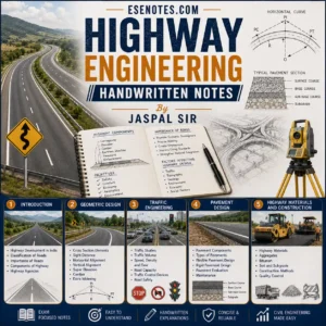 Highway Engineering Handwritten PDF Notes