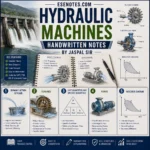 Hydraulic Machines Handwritten PDF Notes