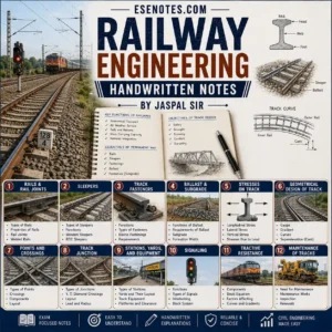 Railway Engineering Handwritten PDF Notes