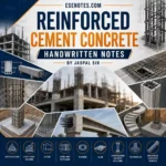Reinforced Cement Concrete Handwritten Notes