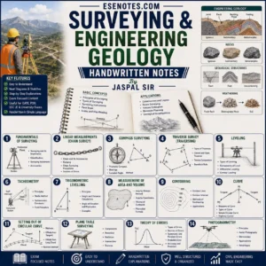 Surveying & Engineering Geology Handwritten PDF Notes